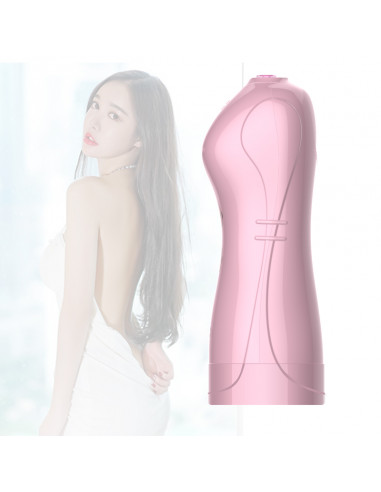 Masturbator-Vibrating and Flashing Masturbation Cup USB 7+7 Function / Talk Mode