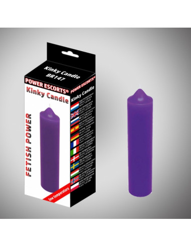 Kinky candle  purple low temperature  candle 20 cm