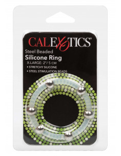 Steel Beaded Silicone Ring XL 2