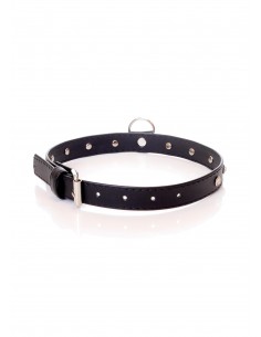 Fetish Boss Series - Collar 2 cm silver crystal 2