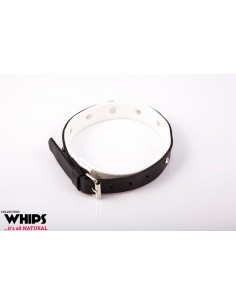 Wiązania - Obroża damska, średnia, biała 2