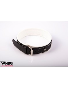 Wiązania - Obroża damska 4 cm, biała 2