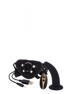 5INCH VIBRATION DILDO STRAP-ON BLACK