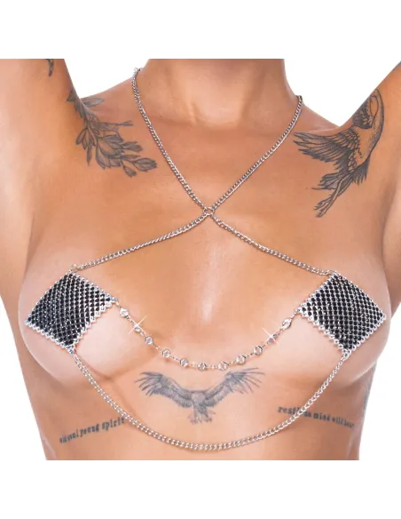 Nipple Jewellery silver chain