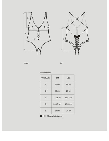 Bielizna-Fiorenta body  S/M