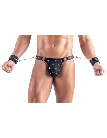 Men's Thong and Cuffs S