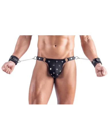 Men's Thong and Cuffs M