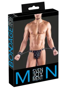 Men's Thong and Cuffs L
