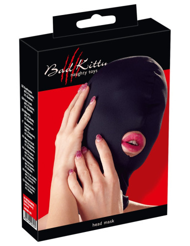 Head mask mouth black BK