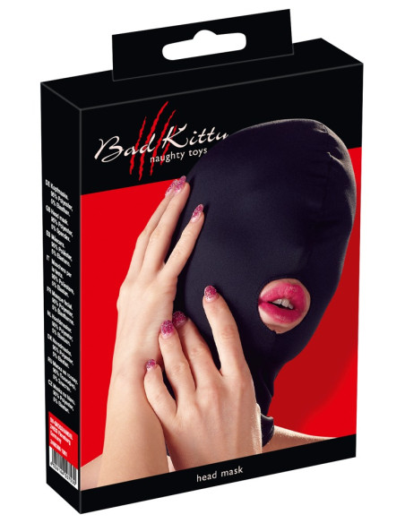 Head mask mouth black BK