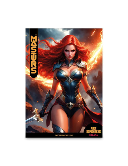 Solara - Fire Sorceress - Poster A2