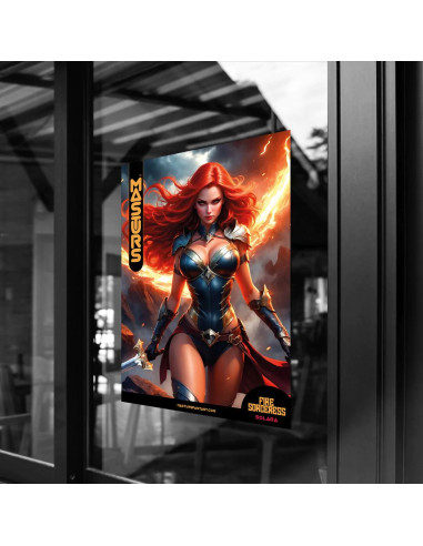 Solara - Fire Sorceress - Poster A2