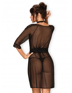 Bielizna-Lucita peniuar czarny  S/M 2