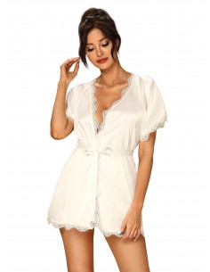 Bielizna-Prima Neve peniuar biały L/XL