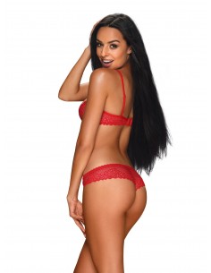 Bielizna-Alabastra komplet 2-częściowy czerwony XXL 2