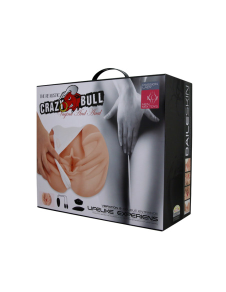 CRAZY BULL - Realistic Vagina and Anal - Vibrating