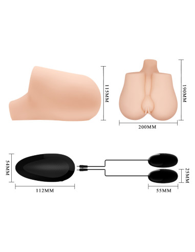 CRAZY BULL - Realistic Vagina and Anal Vibrating