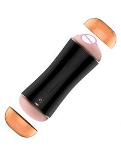 Masturbator-Vibrating Masturbation Cup USB 10 function + Interactive Function / Double Ends