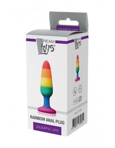 COLOURFUL LOVE RAINBOW ANAL PLUG SMALL 2