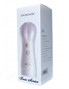 Masturbator-Vibrating and Flashing Masturbation Cup USB 7+7 Function / Talk Mode (White) 2