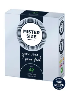 MISTER SIZE 47mm Condoms 3pcs Natural 2