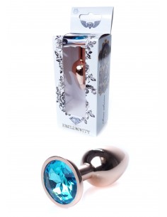 Plug-Jewellery Red Gold PLUG- Light Blue