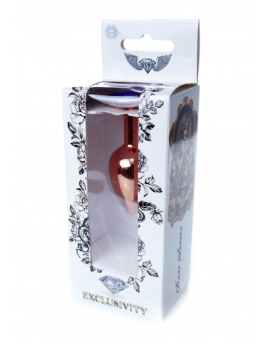 Plug-Jewellery Red Gold PLUG- Dark Blue