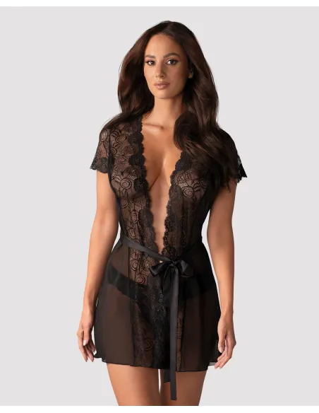 Bielizna-Alluria peniuar i stringi L/XL