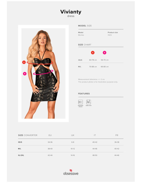 Bielizna-Vivianty sukienka M/L