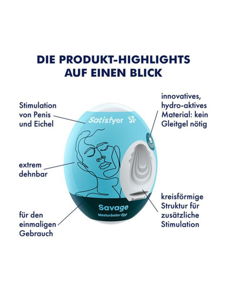 Masturbator Egg Single (Savage)