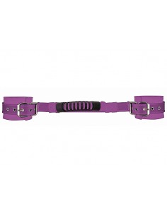 Adjustable Leather Handcuffs - Purple 2