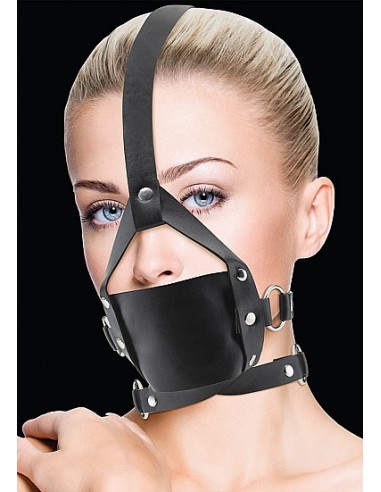 Leather Mouth Gag - Black