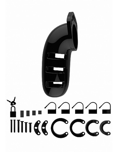 Model 06 - Chastity - 5.5" - Cock Cage - Black