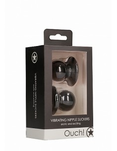 Vibrating Nipple Suckers - Black 2