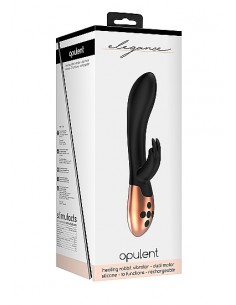 Heating Rabbit Vibrator - Opulent - Black 2