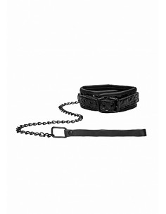 Luxury Collar with Leash - Black 2