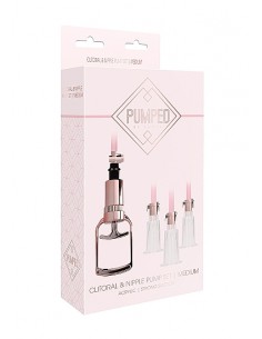 Clitoral & Nipple Pump Set Medium - Rose Gold 2