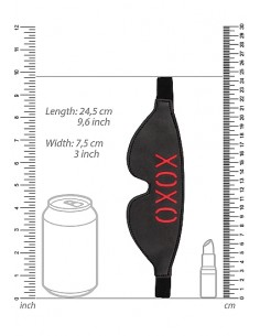 Ouch! Blindfold - XOXO - Black 2