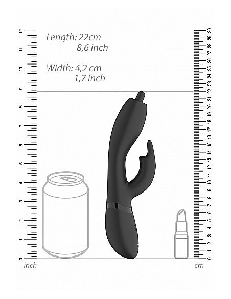 Nilo - Pinpoint Rotating G-spot Rabbit - Black