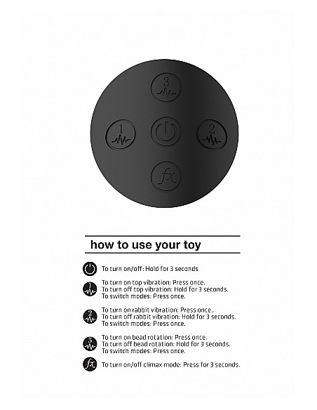 Nilo - Pinpoint Rotating G-spot Rabbit - Black