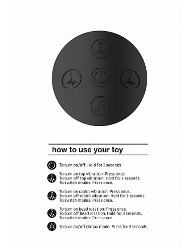 Izara - Rotating Beads Rabbit - Black