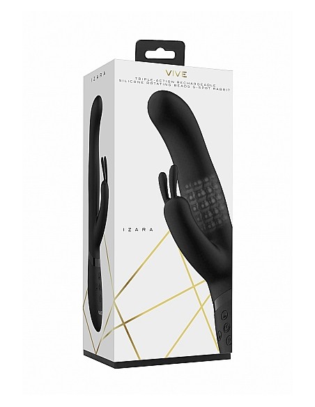 Izara - Rotating Beads Rabbit - Black