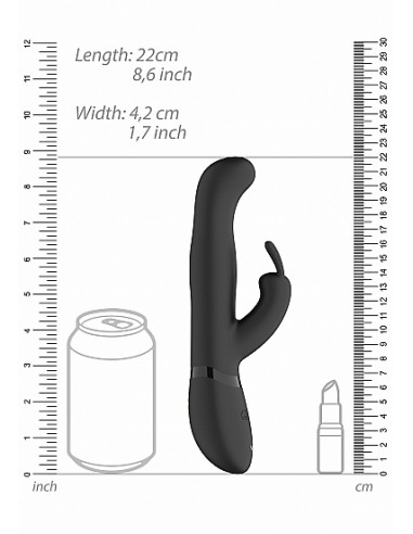 Izara - Rotating Beads Rabbit - Black