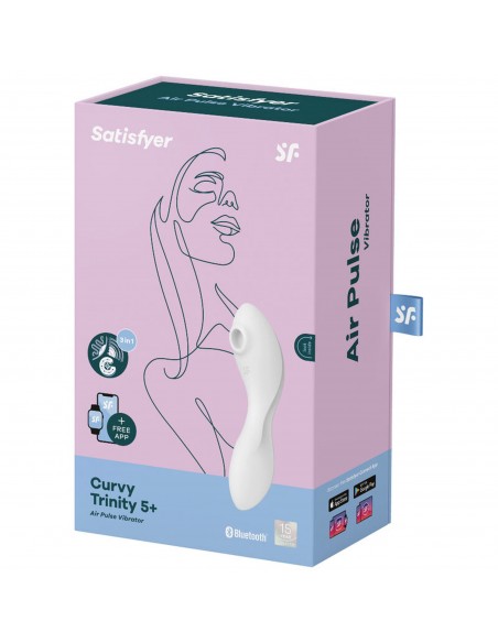 Stymulator-Curvy Trinity 5 Connect App (White)