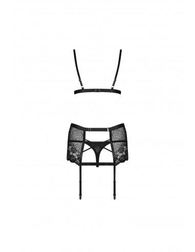 Blanita komplet 3-częściowy czarny  S/M