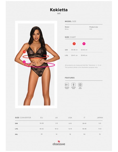 Kokietta komplet 2-częściowy  S/M