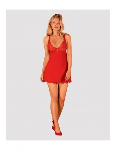 Bielizna-Luvae babydoll i stringi czerwona  S/M