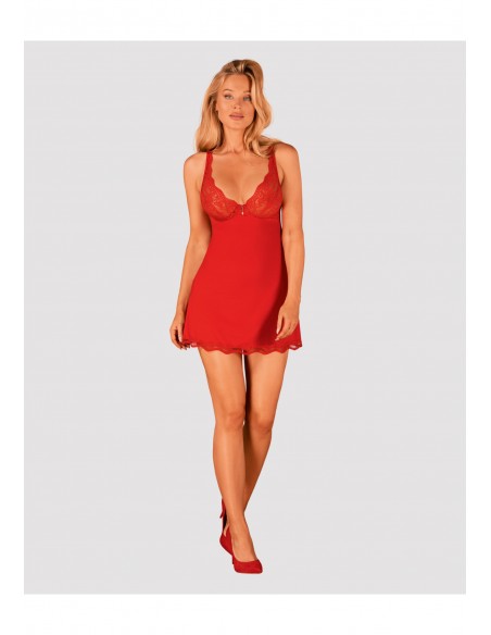 Bielizna-Luvae babydoll i stringi czerwona  S/M