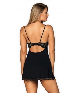 Luvae babydoll i stringi czarna    M/L 2