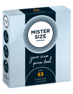 Mister Size 57mm pack of 3